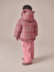 Check Shower Resistant Frill Hem Padded Coat (3mths-7yrs) - Image 3 of 9
