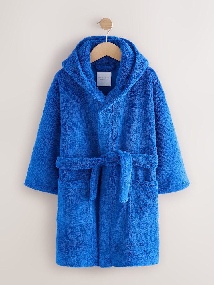 Cobalt Blue Fleece Robe (1.5-16yrs) - Image 1 of 4