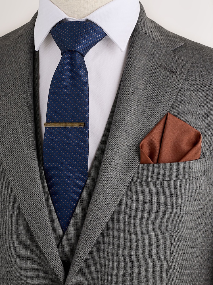 Navy Floral Ties 2 Pack - Image 1 of 3