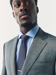 Bright Blue Textured Ties And Clips 2 Pack - Image 3 of 6