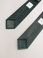 Verde - Textured Ties And Clip 2 Pack - Imagen 3 de 3