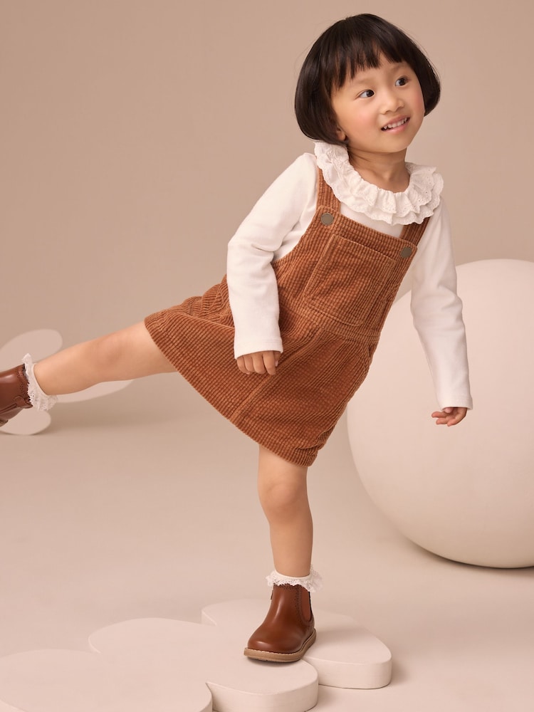 Brown Cord Pinafore Dress (3mths-8yrs) - Image 1 of 7