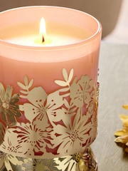 Orange Blossom Floral Decorative Candle - Image 2 of 4