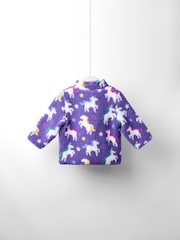 JoJo Maman Bébé Purple Borg Fleece Jacket - Image 2 of 5