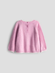 Jojo Maman Bébé Pink Mouse Jumper - Image 2 of 4