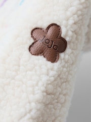 JoJo Maman Bébé Cream Fairy Popper Through Borg Fleece Jacket - Image 6 of 6