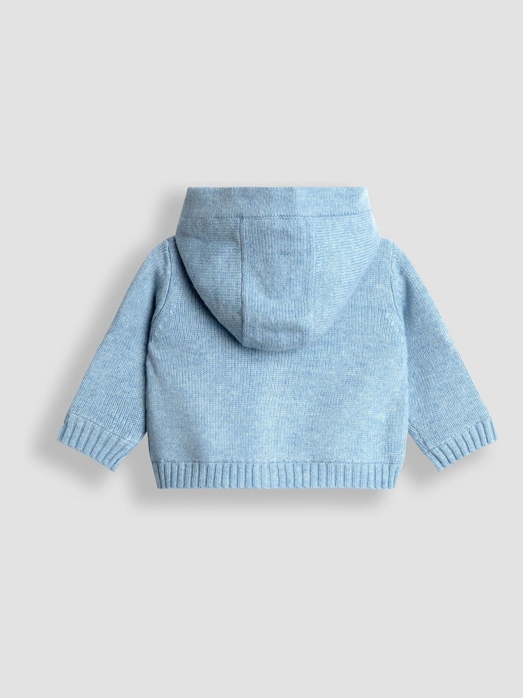JoJo Maman Bébé Blue Peter Rabbit™ Hooded Cardigan - Image 2 of 3
