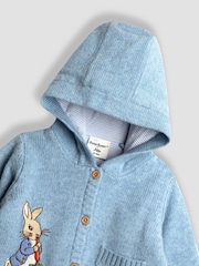JoJo Maman Bébé Blue Peter Rabbit™ Hooded Cardigan - Image 3 of 3
