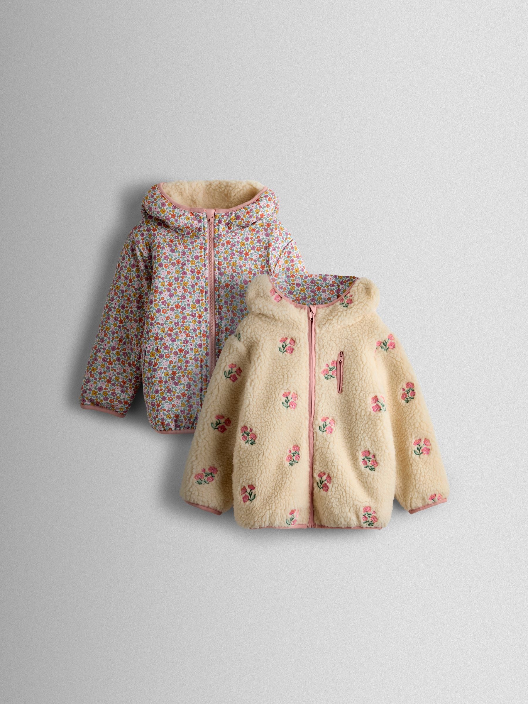 Cumpără Fleece reversibil cu broderie florală JoJo Maman Bébé from