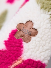 JoJo Maman Bébé Purple Appliqué Reversible Fleece Jacket - Image 8 of 8