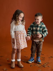JoJo Maman Bébé Natural Knitted Combo dress - Image 3 of 7