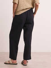 Anthology By JD Williams White 100% Linen Barrel Leg Trousers - Image 2 of 5