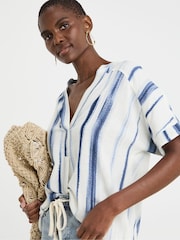 JD Williams Linen Popover Top - Imagen 1 de 4