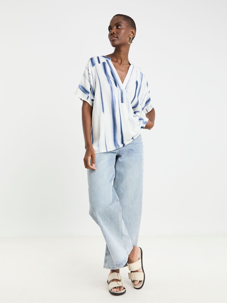 JD Williams Linen Popover Top - Imagen 4 de 4