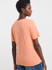 JD Williams White/Sage/Peach 3 Pack V-Neck T-Shirts - Imagen 2 de 4