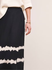 Anthology By JD Williams Blue Linen Wrap Front Skirt - Image 3 of 5