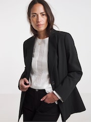 JD Williams Black Ultimate Relaxed Blazer - Image 1 of 4