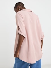 Rosa - JD Williams Textured Fabric Collar Utility Popover Top - Imagen 2 de 4