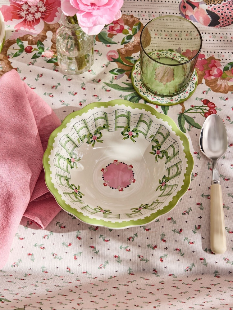 Cath Kidston Set of 2 Cream Spring Birds Bowls - Image 2 of 5