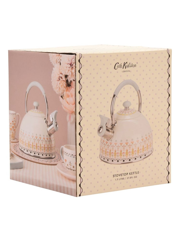 Cath Kidston Cream Painted Table Stovetop Kettle - Image 6 of 6