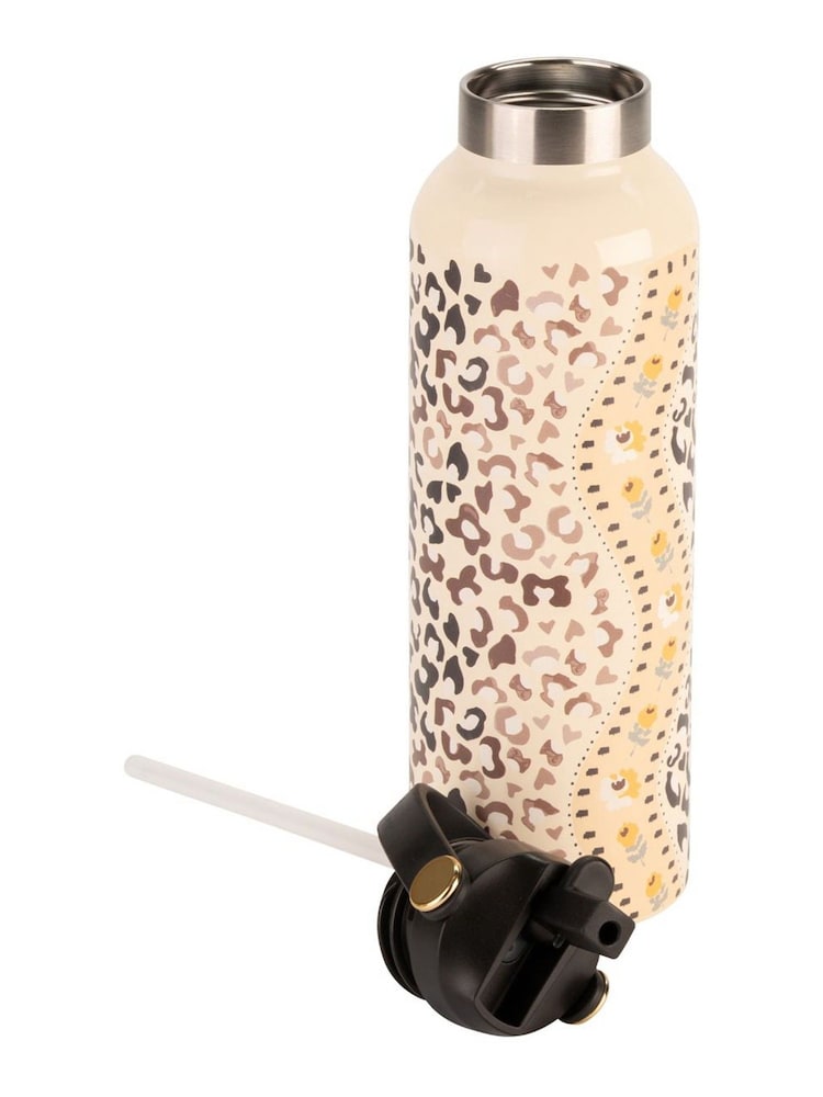 Cath Kidston Brown Leopard Picnic Tote and Bottle Set - Image 8 of 8