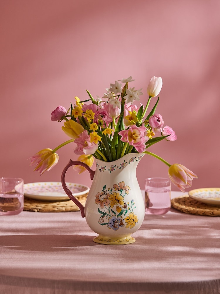 Cath Kidston Yellow Bunny Pitcher Jug Vase - Image 1 of 3