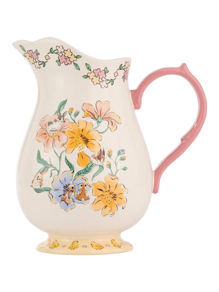 Cath Kidston Yellow Bunny Pitcher Jug Vase - Image 2 of 3