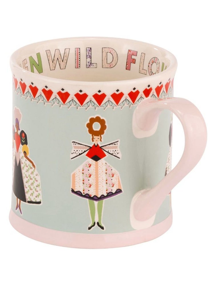 Cath Kidston Green Wild Flowers Wild Women Mug and Tea Towel Set - Image 6 of 6