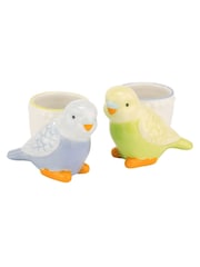 Cath Kidston Set of 2 Green Painted Table Egg Cups - Image 3 of 7