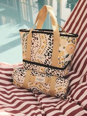 Cath Kidston Brown Leopard Picnic Essentials Rug and Small Tote Bag Kit - Image 1 of 8