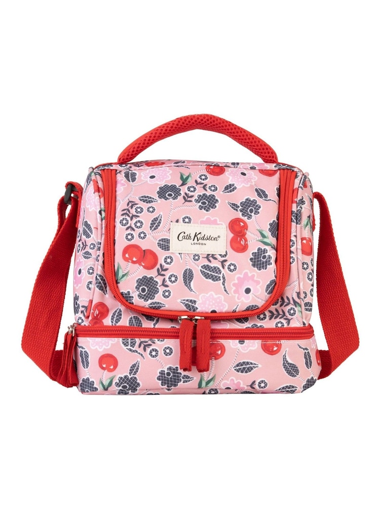 Cath Kidston Pink Cherry Picnic Rug and Cool Bag Set - Image 1 of 8
