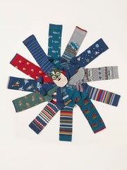 Multi Mens 12 Pack of Socks Advent Calendar - Image 1 of 3
