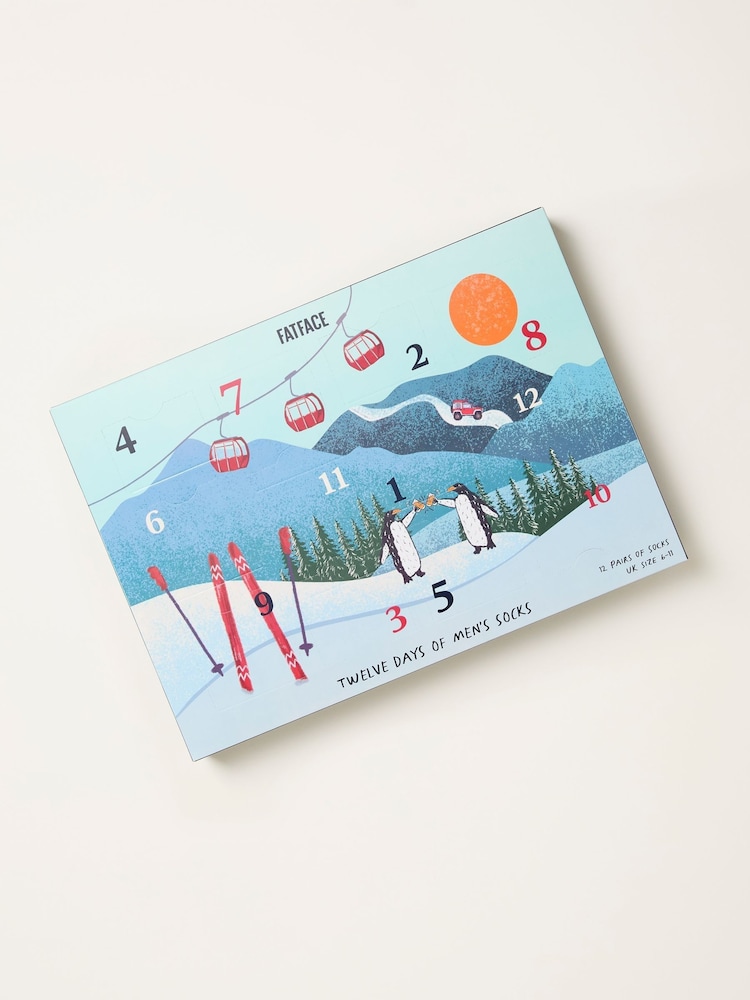 Multi Mens 12 Pack of Socks Advent Calendar - Image 3 of 3