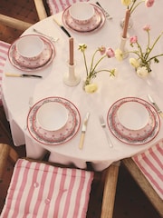 Cath Kidston 12 Piece Pink Cherry Melamine Dinner Set - Image 1 of 10