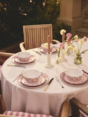 Cath Kidston 12 Piece Pink Cherry Melamine Dinner Set - Image 2 of 10