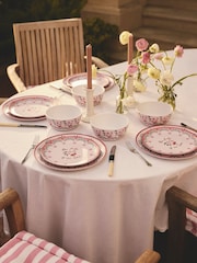 Cath Kidston 12 Piece Pink Cherry Melamine Dinner Set - Image 3 of 10