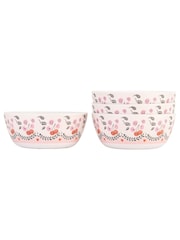 Cath Kidston 12 Piece Pink Cherry Melamine Dinner Set - Image 5 of 10