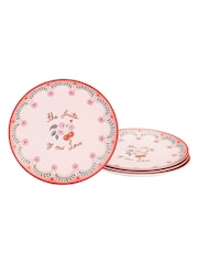Cath Kidston 12 Piece Pink Cherry Melamine Dinner Set - Image 8 of 10
