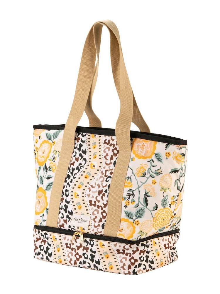 Cath Kidston Brown Large Leopard Print Tote Bag - Image 2 of 4 Cath Kidston Brown Large Leopard Print Tote Bag - Image 2 of 4