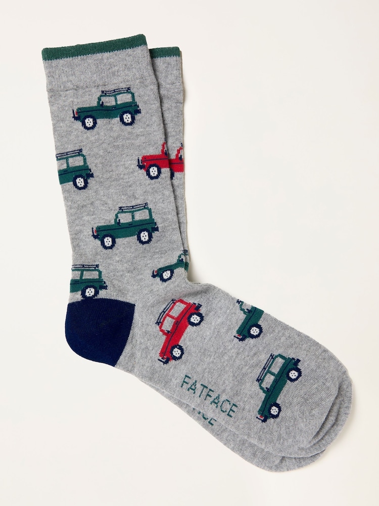FatFace Grey Off Roader Socks In A Mug - Image 2 of 3