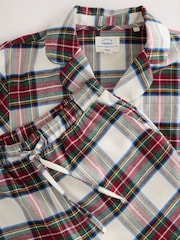 Cream Check Matching Family Christmas Button Through Pyjamas - Image 11 of 16