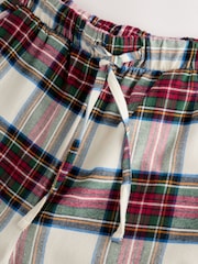 Cream Check Matching Family Christmas Button Through Pyjamas - Image 13 of 16