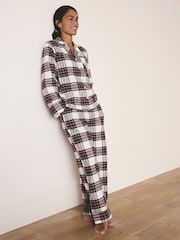 Cream Check Matching Family Christmas Button Through Pyjamas - Image 2 of 16