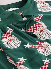 Green Santa Matching Family Christmas Cosy Long Sleeve Pyjamas - Image 7 of 7