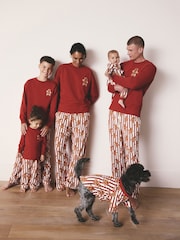 Red Gingerbread Matching Family Christmas Cosy Long Sleeve Pyjamas - Image 7 of 10