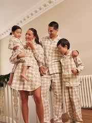 Neutral Matching Family Christmas Tree Check Pyjamas - Image 1 of 6