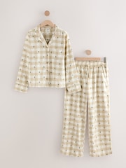 Neutral Matching Family Christmas Tree Check Pyjamas - Image 4 of 6