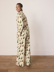 Cream The Grinch Matching Family Christmas Button Through Pyjamas - Image 2 of 5