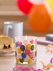 White Jasmine Happy Birthday Balloon Candle - Image 2 of 4