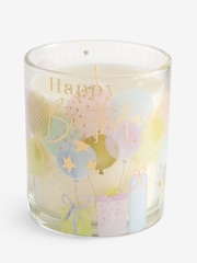 White Jasmine Happy Birthday Classic Balloon Candle - Image 3 of 4
